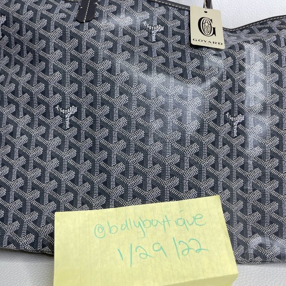 Brand New w/ Tags - Grey Goyard Saint Louis PM Reversible Tote - Picture 3 of 12